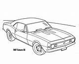 Camaro Coloring Pages 1967 Cars Ss Chevy Drawing 69 Chevrolet 1969 Outline Chevelle Color Sketch Drawings Print Printable Getdrawings Getcolorings sketch template