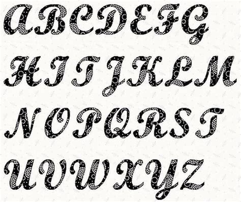 alphabet script   stencil craftsy  stencils printables