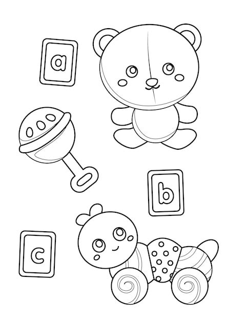 kids coloring pages  toys