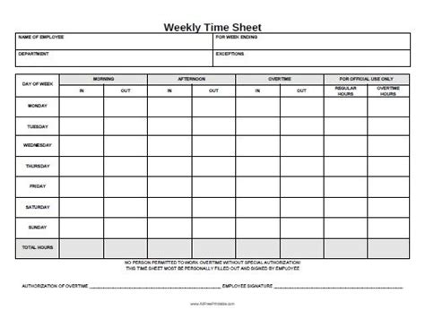 printable weekly time sheets templates templates printable