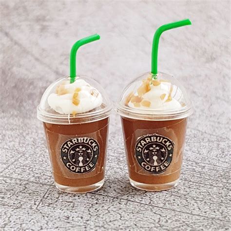 miniature starbucks ice chocolate coffee cups tiny  haves