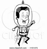 Clipart Jetpack Space Using Ranger Cartoon Thoman Cory Vector Outlined Coloring Royalty Jet Pack sketch template