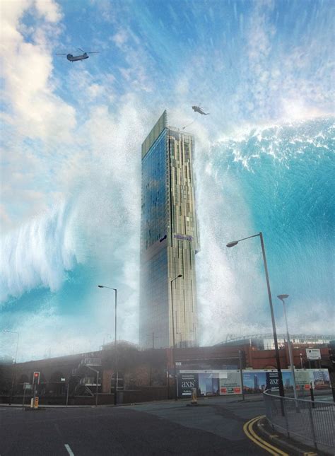 mega tsunami  manchester  tjblackwell  deviantart mysterious places  earth tsunami