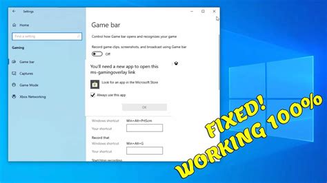 fix youll    app  open  ms gamingoverlay ms gaming overlay error youtube