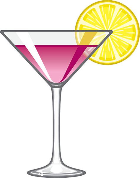 Best Cute Martini Glasses Clip Art Illustrations Royalty Free Vector