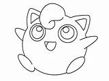 Jigglypuff Coloring Pokemon Pages Getdrawings sketch template