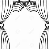 Curtain Stage Drawing Theater Vector Icon Getdrawings sketch template