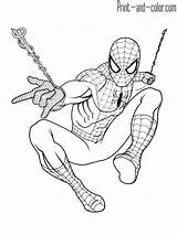 Spiderman Colorir Coloriage Aranha Araña Superhero Imprimir sketch template