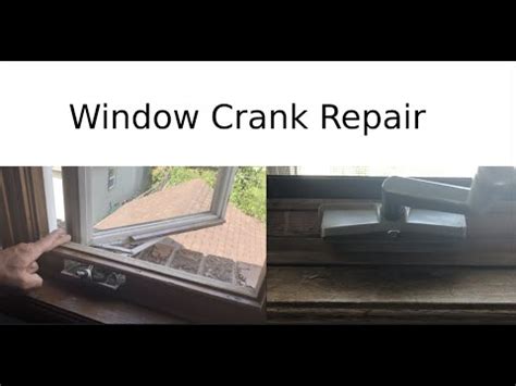window crank repair youtube