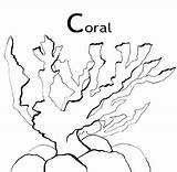 Coloring Coral Pages Seaweed Reef Printable Getcolorings Drawing Ocean Getdrawings sketch template