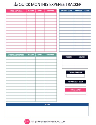 design templates simple monthly budget budget printable budget