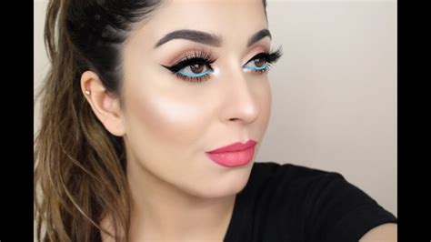 summer party glam makeup tutorial youtube