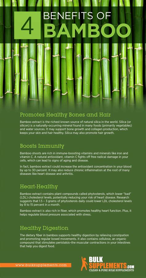 bamboo extract benefits side effects  dosage