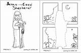 Good Shepherd Coloring Jesus Children Pdf Print Ministry sketch template