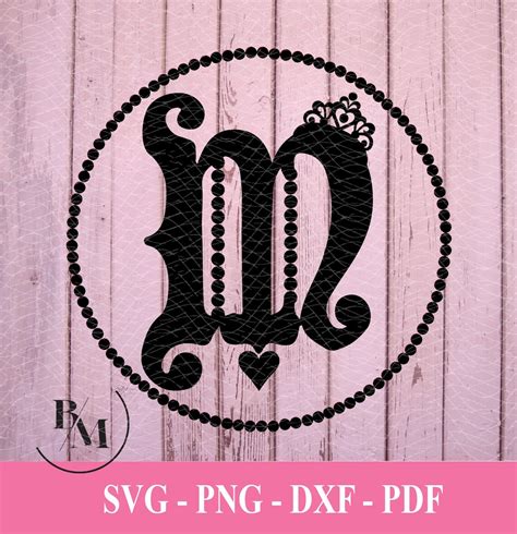 monogram letter svg png  dxf downloadable file etsy