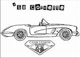 Coloring Corvette Pages Book Boys Kids sketch template