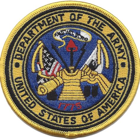 department   army emblem embroidered patch patches