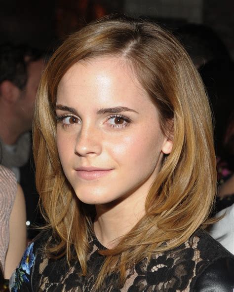 Emma Watson Medium Straight Cut Emma Watson Shoulder