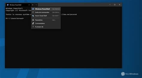 windows terminal vous pouvez telecharger la premiere version stable