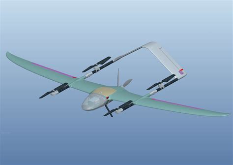 mapping surveying mm wingspan vtol fixed wing lidar drone