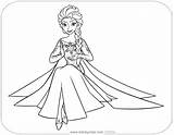 Elsa Frozen Coloring Pages Disney Disneyclips Sheets Printable Colouring Snowflake Cartoon Anna Pdf Drawings Princess sketch template