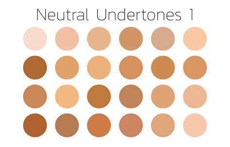 neutral undertones  color swatches color palette ipad etsy