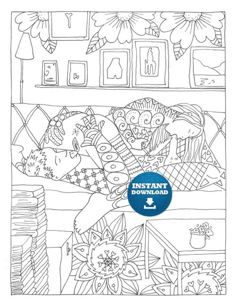 sex positions coloring book 20 pages instant download