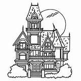 Coloring Haunted House Pages Mansion Printable Halloween Ghost Houses Castle Momjunction Top Colouring Online Drawing Beautiful 230px 4kb Kids sketch template