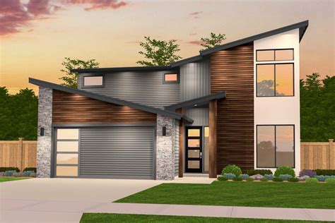 plan ms exclusive  story contemporary house plan huis