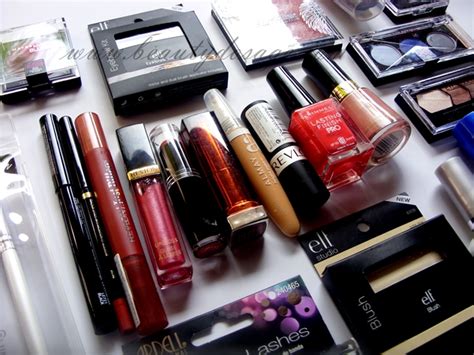 huge makeup haul maybelline elf cosmetics loreal
