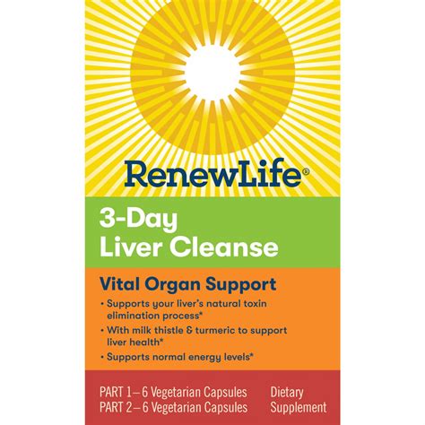 Renew Life 3 Day Liver Cleanse Vital Organ Support