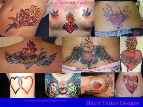 tattoo art meanings beautiful heart tattoo designs