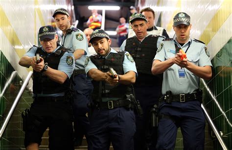 police conduct dramatic terror training  sydney train station sbs news