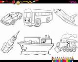 Coloring Vehicles Transport Vector Premium sketch template
