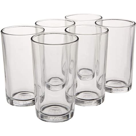 duralex unie  ounce clear glass drinkware tumbler drinking glasses
