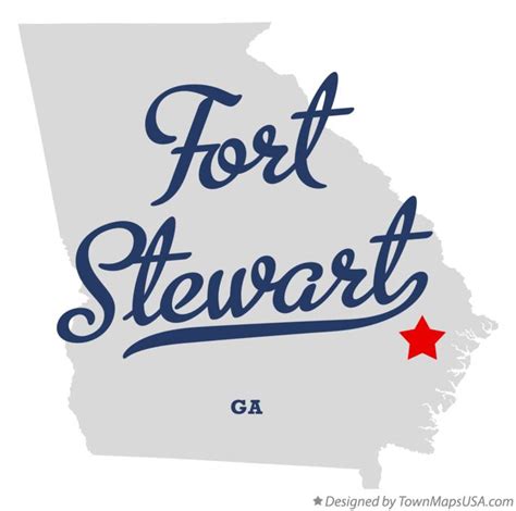 fort stewart georgia map map  west