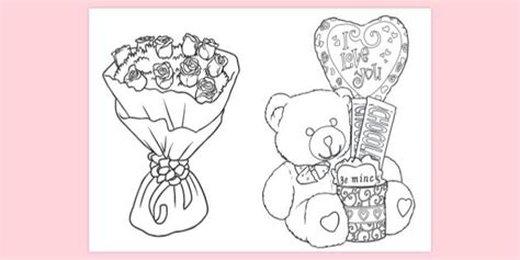 valentines day colouring  pages teacher