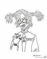Lil Pump Coloring Sheet Printable Pages Color Print Bettercoloring sketch template