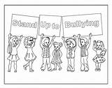 Colouring Pages Bullying Stop Pdf sketch template