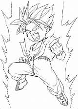 Pages Bardock Coloring Dbz Color Getcolorings sketch template