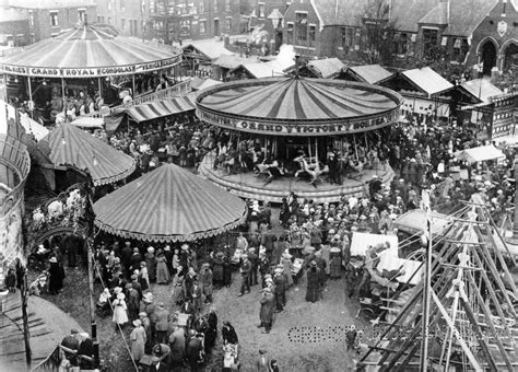 historic  early  grimsby wilkie fun fair carousels