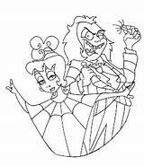 Beetlejuice Coloring Pages Lydia Template Cartoon sketch template