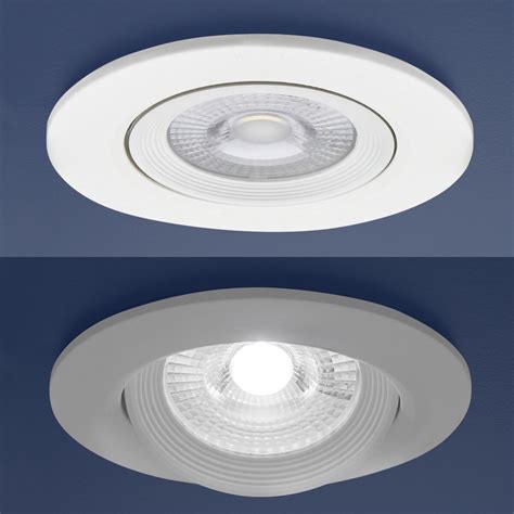 modern led adjustable tilt angle downlight recessed  ceiling spotlights ebay