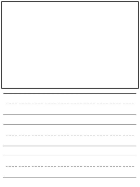 writing papers  kindergarten  kindergarten lined paper template