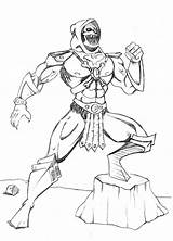 Skeletor sketch template