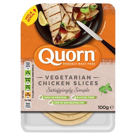 quorn vegetarian chicken slices   ocado
