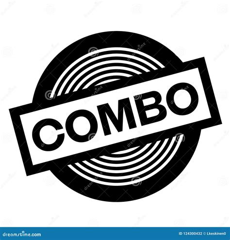 combo black stamp stock vector illustration  symbol