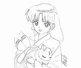 Inuyasha Sango Coloring Pages Character Another Printable sketch template