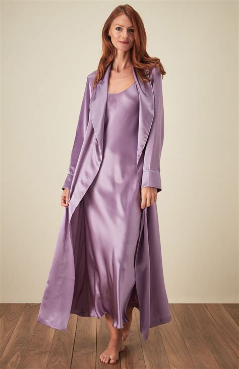 Luxury Silk Dressing Gown Bonsoir