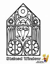 Coloring Glass Stained Window Pages Easter Printable Clipart Kids Library Popular Sheet sketch template